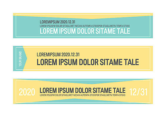 도형 템플릿 배너템플릿 가로배너 사각프레임 사람없음 사각형 현수막 배너세트 AI파일 배너 프레임 가로 세트 파일형식 벡터