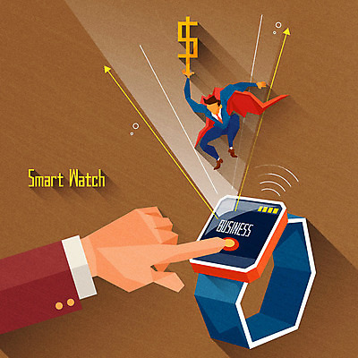 전신 손 남자 선 돈 인터넷 일러스트 비즈니스 정보기술 한명 성인 신체부위 금융 전자제품 스마트워치 사물인터넷 4차산업 국내일러스트 AI파일 1 산업 기술 사람 경제 스마트기기 재산 웨어러블 파일형식 벡터