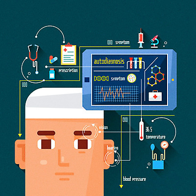 남자 선 인터넷 일러스트 의학 청진기 그래프 정보기술 주사기 한명 성인 전자제품 태블릿 약 바이러스 온도계 체온계 혈압계 사물인터넷 4차산업 국내일러스트 AI파일 1 산업 의료기기 기술 사람 스마트기기 혈압 파일형식 벡터