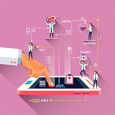 전신 손 남자 선 인터넷 일러스트 의학 병원 정보기술 주사기 여러명 성인 신체부위 전자제품 스마트폰 구급상자 플라스크 사물인터넷 4차산업 국내일러스트 AI파일 산업 다수 의료기기 기술 실험기구 사람 핸드폰 스마트기기 의료용품 파일형식 벡터