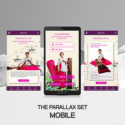 PSD 템플릿 한국전통 여자 웹템플릿 모바일 국악기 20대 성인 세명 스마트폰 한국인 한복 모바일템플릿 모바일웹 가야금 성인여자만 패럴렉스 이미지템플릿 전통 악기 현악기 한국 국악 사람 동양인 청년 핸드폰 스마트기기 전통의상 여자만 성인만 파일형식