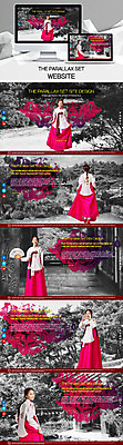 PSD 템플릿 한국전통 여자 웹템플릿 사이트템플릿 여러명 20대 성인 홈페이지 모니터 홈페이지시안 한국인 한복 성인여자만 시차스크롤 반응형 패럴렉스 이미지템플릿 전통 다수 한국 사람 동양인 청년 컴퓨터 전통의상 여자만 성인만 파일형식
