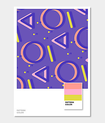 도형 컬러 무늬 패턴 일러스트 사람없음 보라색 원형 삼각형 기하학 울트라바이올렛 국내일러스트 AI파일 파일형식 벡터 트랜드컬러