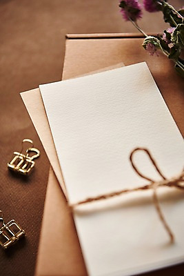 포토 JPG 꽃 종이 편지봉투 프레임 사람없음 목재 아웃포커스 상자 책상 클립 목업 국내포토 나무 식물 가구 재료 봉투 촬영기법 편지 파일형식