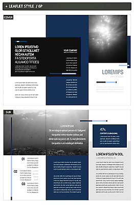 템플릿 표지디자인 표지 ZIP 내지 리플렛 3단접지 그래프 팜플렛 사람없음 빛 수중 인디자인 INDD 이미지템플릿 파일형식