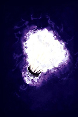 PSD 편집이미지 스포츠 사람없음 빛 운동 3D 셔틀콕 디지털합성 배드민턴 편집3D 스포츠용품 건강 구기 파일형식