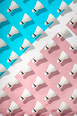 PSD 편집이미지 스포츠 사람없음 운동 3D 셔틀콕 디지털합성 배드민턴 배드민턴장 편집3D 스포츠용품 건강 구기 파일형식