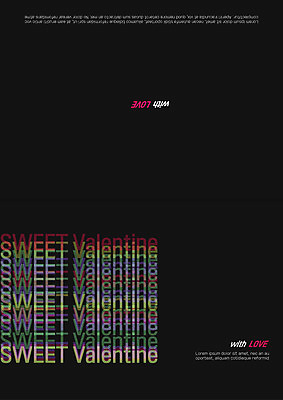 템플릿 기념일 카드템플릿 발렌타인데이 사랑 사람없음 이미지템플릿 AI파일 감정 데이이벤트 카드_감사 이벤트 파일형식 벡터