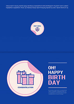 도형 템플릿 기념일 스티커 카드템플릿 사람없음 선물상자 생일 생일축하 생일카드 이미지템플릿 AI파일 카드_감사 선물 이벤트 상자 축하 파일형식 벡터