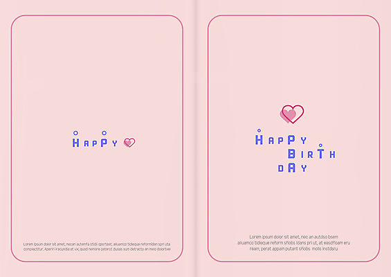 템플릿 기념일 카드템플릿 사람없음 하트 생일 생일축하 생일카드 이미지템플릿 AI파일 모양 카드_감사 이벤트 축하 파일형식 벡터