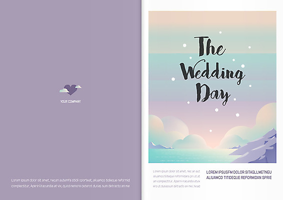 템플릿 기념일 바다 결혼 카드템플릿 하늘 풍경 사람없음 바위 청첩장 초대장 축하카드 이미지템플릿 AI파일 카드_감사 이벤트 돌_바위 파일형식 벡터