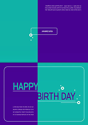 도형 템플릿 기념일 카드템플릿 사람없음 사각형 원형 생일 생일축하 생일카드 이미지템플릿 AI파일 카드_감사 이벤트 축하 파일형식 벡터