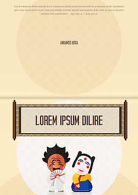 전신 템플릿 한국전통 여자 기념일 남자 카드템플릿 새해 서기 성인 사람없음 두명 새해인사 감사카드 한복 하회탈 각시탈 이미지템플릿 AI파일 전통 모션 카드_감사 한국 사람 이벤트 인사 전통의상 탈 파일형식 벡터