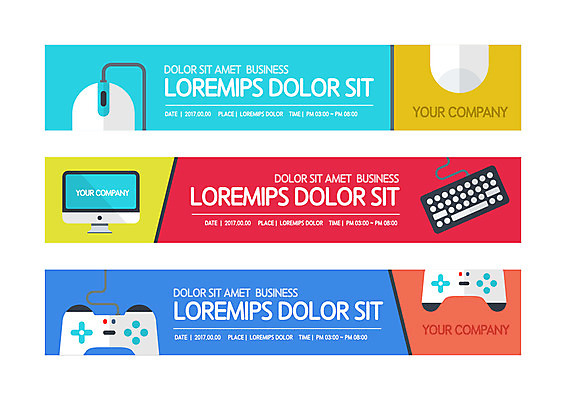 템플릿 배너템플릿 가로배너 사각프레임 사람없음 컴퓨터 사각형 현수막 키보드 마우스 게임기 배너세트 AI파일 도형 배너 프레임 가로 전자제품 세트 컴퓨터용품 파일형식 벡터