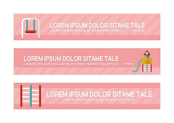 템플릿 배너템플릿 가로배너 사각프레임 사람없음 사각형 현수막 미끄럼틀 그네 철봉 배너세트 AI파일 도형 배너 프레임 가로 세트 놀이기구 파일형식 벡터