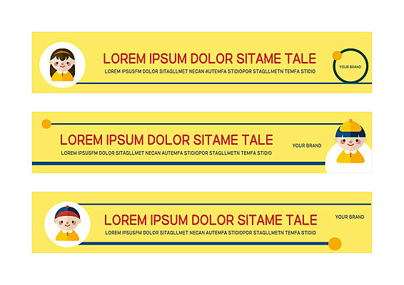도형 템플릿 배너템플릿 여자 남자 가로배너 어린이 사각프레임 상반신 세명 사각형 유치원생 현수막 원형 배너세트 AI파일 배너 프레임 사람 가로 세트 파일형식 벡터