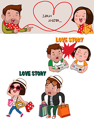 캐릭터 커플 여자 남자 커플라이프 일러스트 사랑 여러명 성인 쇼핑 목도리 경쟁 짐 게임 하트 일러캐릭터 AI파일 모양 라이프스타일 잡화 감정 다수 컨셉 관계 놀이 사람 파일형식 벡터