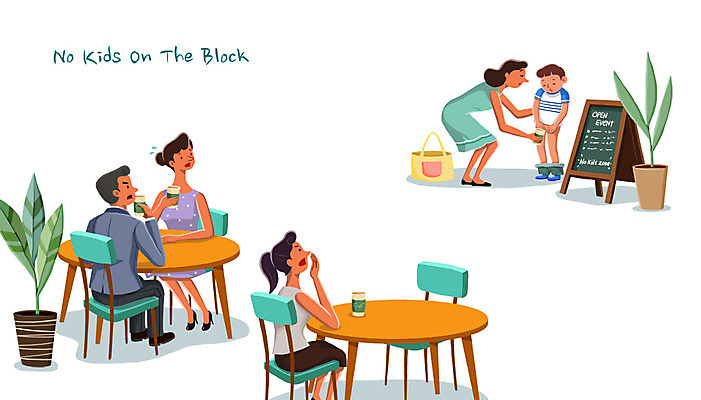 전신 PSD 여자 남자 어린이 일러스트 서기 여러명 성인 놀람 예절 공공장소 소변 노키즈존 비매너 국내일러스트 감정 다수 모션 표정 사람 장소 파일형식