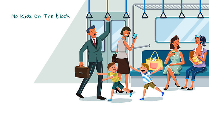 전신 PSD 여자 남자 어린이 일러스트 장난 서기 앉기 여러명 성인 예절 전철 무관심 시끄러움 공공장소 모유수유 노키즈존 비매너 국내일러스트 감정 육상교통 다수 모션 대중교통 사람 장소 파일형식