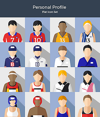아이콘 여자 남자 운동선수 농구 사람 여러명 상반신 세트 축구 권투 다양 야구 권투선수 플랫아이콘 양궁 유도 레슬링 마라톤 2D아이콘 AI파일 스포츠 다수 경기 구기 격투기 육상스포츠 파일형식 벡터