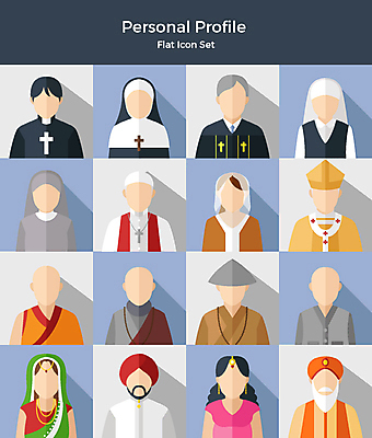 아이콘 여자 남자 기독교 종교 불교 사람 여러명 상반신 세트 교회 다양 이슬람교 목사 플랫아이콘 수녀 스님모자 신부님 얼굴없음 2D아이콘 AI파일 모자_잡화 다수 종교건축 건물 천주교 성직자 파일형식 벡터