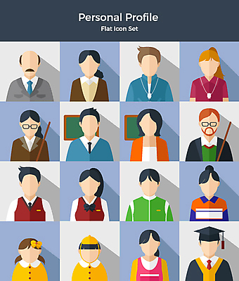 아이콘 학생 여자 남자 교복 졸업 학교 사람 여러명 상반신 세트 교사 칠판 유치원생 다양 플랫아이콘 체육복 교장 교감 체육선생님 얼굴없음 2D아이콘 AI파일 직업 옷 교육 어린이 다수 운동복 체육 파일형식 벡터