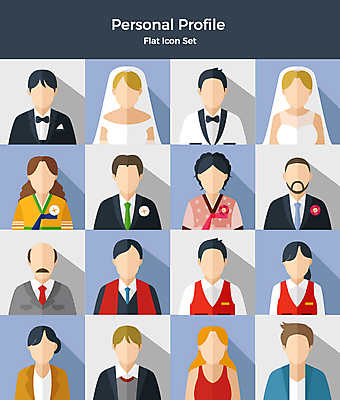 아이콘 여자 남자 신부 웨딩드레스 신랑 결혼 엄마 사람 정장 턱시도 여러명 상반신 세트 부모 다양 아빠 한복 목사 직원 플랫아이콘 주례 하객 2D아이콘 AI파일 한국전통 드레스 옷 다수 가족 이벤트 전통의상 성직자 고객 파일형식 벡터