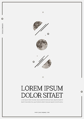 템플릿 표지 사람없음 달 프레젠테이션 문서템플릿 서식 레이아웃 문서 제안서 이미지템플릿 AI파일 자연요소 파일형식 벡터