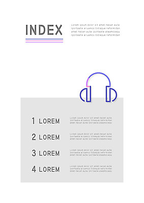 템플릿 내지 음악 사람없음 헤드폰 프레젠테이션 문서템플릿 서식 레이아웃 문서 제안서 목차 이미지템플릿 AI파일 음향기기 문화예술 파일형식 벡터