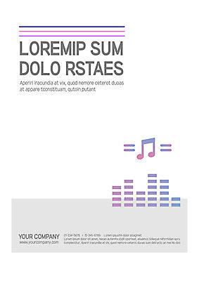 템플릿 표지 음악 음표 사람없음 프레젠테이션 문서템플릿 서식 레이아웃 문서 제안서 이미지템플릿 AI파일 기호 문화예술 파일형식 벡터