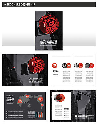 템플릿 ZIP 세계지도 그래프 거리 흑백 팜플렛 사람없음 도시 표지판 신호등 도로표지판 인디자인 INDD 이미지템플릿 도로 지도 알림판 촬영기법 세계 파일형식