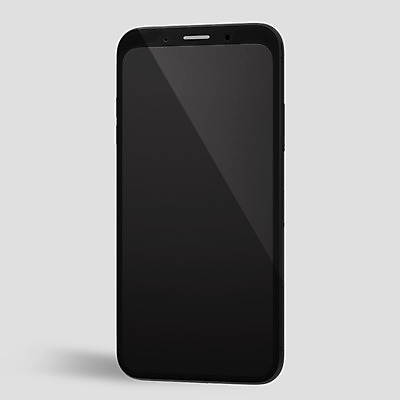 PSD 편집이미지 사람없음 전자제품 스마트폰 핸드폰 한개 3D소스 3D 검은색 디지털합성 목업 베젤리스 편집3D 1 컬러 스마트기기 파일형식