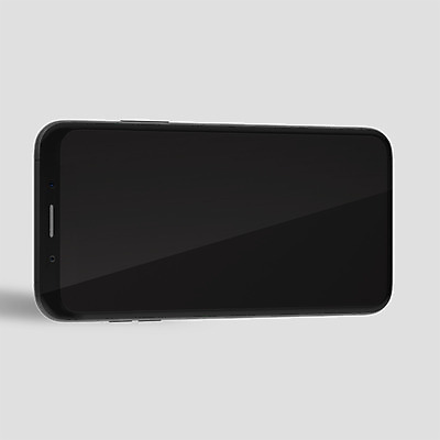 PSD 편집이미지 사람없음 전자제품 스마트폰 핸드폰 한개 3D소스 3D 검은색 디지털합성 목업 베젤리스 편집3D 1 컬러 스마트기기 파일형식