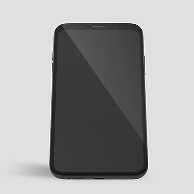 PSD 편집이미지 사람없음 전자제품 스마트폰 핸드폰 한개 3D소스 3D 검은색 디지털합성 목업 베젤리스 편집3D 1 컬러 스마트기기 파일형식