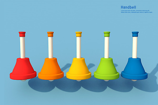 PSD 편집이미지 악기 음악 사람없음 컬러풀 3D소스 3D 디지털합성 핸드벨 편집3D 컬러 문화예술 파일형식