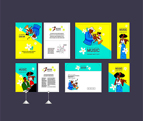 템플릿 배너템플릿 여자 남자 꽃 음악 이벤트 여러명 성인 세트 축제 현수막 전단 엽서 초대장 약도 음악축제 소봉투 행사세트 행사템플릿 AI파일 식물 배너 다수 지도 문화예술 편지봉투 카드_감사 사람 편지 홍보물 파일형식 벡터