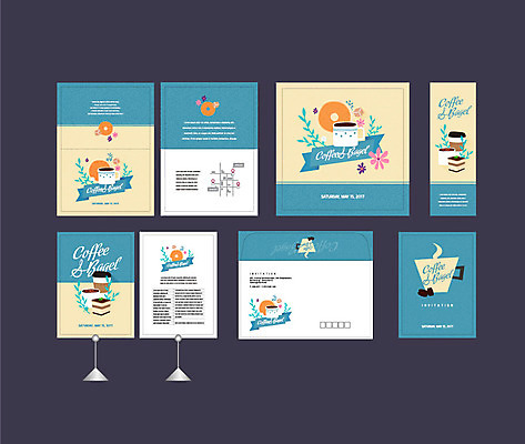 템플릿 배너템플릿 꽃 커피 나뭇잎 이벤트 사람없음 세트 케이크 카페 현수막 전단 엽서 초대장 약도 소봉투 행사세트 행사템플릿 AI파일 식물 배너 음료 잎 지도 디저트 편지봉투 카드_감사 상점 편지 홍보물 파일형식 벡터