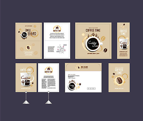 템플릿 배너템플릿 커피 티타임 이벤트 사람없음 세트 원두 현수막 커피잔 전단 엽서 초대장 약도 소봉투 행사세트 행사템플릿 AI파일 배너 음료 지도 휴식 편지봉투 잔 카드_감사 편지 홍보물 파일형식 벡터