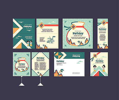 전신 템플릿 배너템플릿 여자 명절 남자 복주머니 서기 이벤트 여러명 성인 세트 전통문양 현수막 전단 엽서 초대장 약도 소봉투 행사세트 행사템플릿 AI파일 전통 문양 배너 기념일 다수 지도 모션 편지봉투 카드_감사 전통소품 사람 편지 홍보물 파일형식 벡터