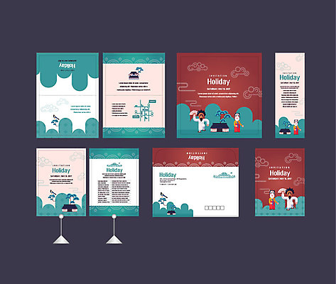 템플릿 한국전통 배너템플릿 여자 남자 이벤트 여러명 성인 세트 전통문양 현수막 소나무 전단 엽서 초대장 하회탈 약도 부채춤 각시탈 소봉투 행사세트 행사템플릿 AI파일 나무 전통 문양 배너 다수 지도 편지봉투 카드_감사 한국 사람 전통공연 편지 홍보물 전통무용 탈 파일형식 벡터