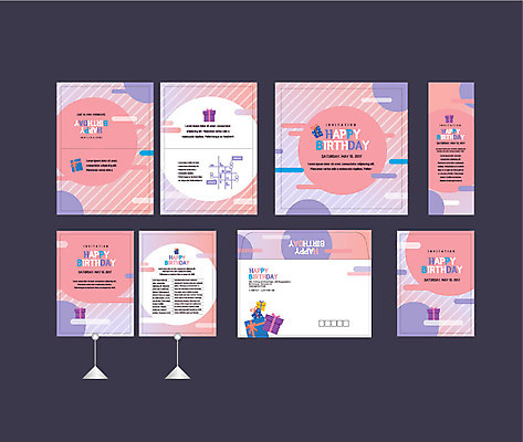 도형 템플릿 배너템플릿 선물 이벤트 사람없음 세트 현수막 원형 생일 전단 엽서 초대장 약도 그라데이션 파스텔 생일선물 소봉투 행사세트 행사템플릿 AI파일 배너 기념일 지도 학용품 편지봉투 카드_감사 편지 홍보물 파일형식 벡터