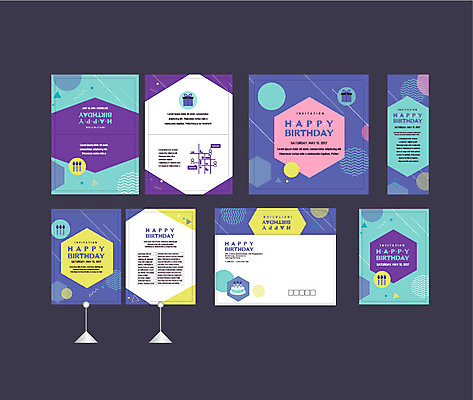 도형 템플릿 배너템플릿 이벤트 사람없음 세트 현수막 원형 생일 전단 엽서 초대장 육각형 생일축하 약도 생일선물 소봉투 행사세트 행사템플릿 AI파일 배너 기념일 지도 편지봉투 카드_감사 선물 축하 편지 홍보물 파일형식 벡터