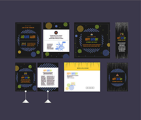 도형 템플릿 배너템플릿 이벤트 사람없음 세트 현수막 점 원형 생일 생일케이크 전단 엽서 초대장 생일축하 약도 소봉투 행사세트 행사템플릿 AI파일 배너 기념일 지도 편지봉투 카드_감사 케이크 축하 편지 홍보물 파일형식 벡터