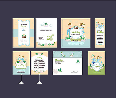 템플릿 배너템플릿 여자 남자 꽃 신부 신랑 결혼 이벤트 여러명 성인 세트 현수막 전단 엽서 초대장 약도 소봉투 행사세트 행사템플릿 AI파일 식물 배너 다수 지도 편지봉투 카드_감사 사람 편지 홍보물 파일형식 벡터