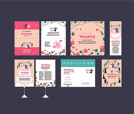 템플릿 배너템플릿 여자 남자 꽃 신부 신랑 결혼 이벤트 여러명 성인 세트 현수막 전단 청첩장 엽서 초대장 약도 동백 하객 소봉투 행사세트 행사템플릿 AI파일 식물 배너 다수 지도 편지봉투 카드_감사 사람 편지 고객 홍보물 파일형식 벡터