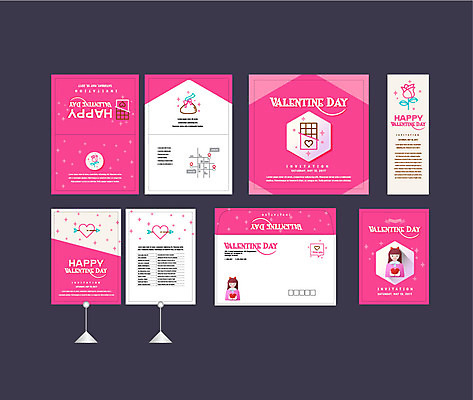 템플릿 배너템플릿 여자 발렌타인데이 이벤트 상반신 성인 두명 세트 장미 초콜릿 현수막 하트 전단 엽서 초대장 약도 소봉투 행사세트 행사템플릿 AI파일 모양 배너 꽃 지도 데이이벤트 디저트 편지봉투 카드_감사 사람 편지 홍보물 파일형식 벡터