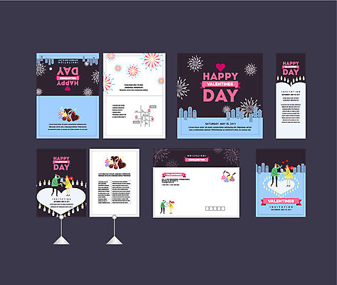 전신 템플릿 커플 배너템플릿 여자 남자 촛불 폭죽 불꽃놀이 발렌타인데이 이벤트 여러명 성인 세트 현수막 전단 엽서 초대장 약도 소봉투 행사세트 행사템플릿 AI파일 배너 다수 지도 초 관계 데이이벤트 놀이 편지봉투 카드_감사 사람 편지 홍보물 파일형식 벡터