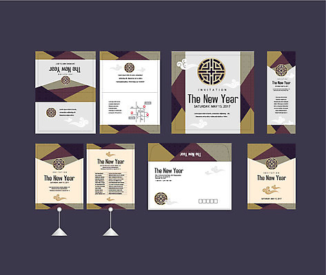 구름 템플릿 배너템플릿 명절 새해 이벤트 사람없음 세트 전통문양 현수막 전단 엽서 초대장 약도 소봉투 행사세트 행사템플릿 AI파일 자연요소 전통 문양 배너 기념일 지도 편지봉투 카드_감사 편지 홍보물 파일형식 벡터