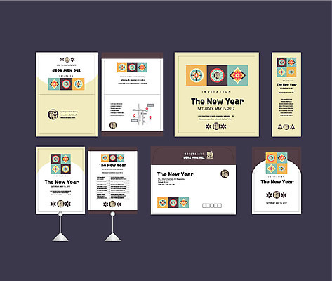 템플릿 배너템플릿 명절 새해 이벤트 사람없음 세트 설날 전통문양 현수막 전단 엽서 초대장 약도 소봉투 행사세트 행사템플릿 AI파일 전통 문양 배너 기념일 지도 편지봉투 카드_감사 편지 홍보물 파일형식 벡터
