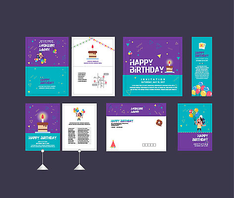 템플릿 배너템플릿 남자 어린이 이벤트 세명 세트 케이크 현수막 생일파티 생일 전단 엽서 초대장 풍선 약도 가랜드 소봉투 행사세트 행사템플릿 AI파일 배너 기념일 지도 디저트 편지봉투 카드_감사 사람 편지 파티용품 홍보물 파일형식 벡터